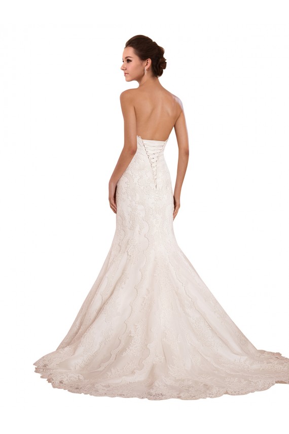 Sleeveless Sweetheart Lace Mermaid Sexy Wedding Dress Brighton