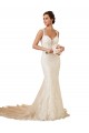 Sleeveless Sweetheart Keyhole Back Lace Mermaid Modern Wedding Dress Brighton