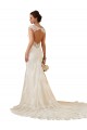 Sleeveless Sweetheart Keyhole Back Lace Mermaid Modern Wedding Dress Brighton