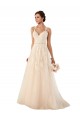 Sleeveless Sweetheart Tulle & Lace A-Line Wedding Dress Brighton