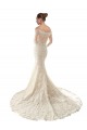 Long Sleeves Off the Shoulder Tulle & Lace Mermaid Wedding Dress Brighton