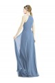 Sleeveless Halter Neck Soft Chiffon A-Line Semi Formal Evening Dress / Bridesmaid Dress Brighton