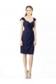 Cap Sleeves Sweetheart Soft Chiffon Sheath Bridesmaid Dress Brighton
