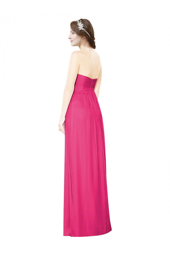 Sleeveless Azalea Strapless Soft Chiffon A-Line Bridesmaid Dress Brighton