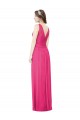 Sleeveless V-Neck Open Back Soft Chiffon A-Line Bridesmaid Dress Brighton