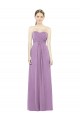 Sleeveless Dark Lavender Sweetheart Soft Chiffon A-Line Bridesmaid Dress Brighton