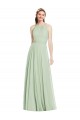 Sleeveless Halter Neck Chiffon A-Line Bridesmaid Dress / Evening Dress Brighton