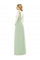 Sleeveless Spaghetti Straps Soft Chiffon A-Line Bridal Party Dress Brighton