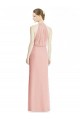 Sleeveless Halter Neck Soft Chiffon Mermaid Bridesmaid Dress Brighton