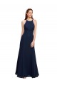 Sleeveless Halter Neck Soft Chiffon Mermaid Prom Dress / Bridesmaid Dress Brighton