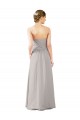 Sleeveless Oyster Silver Sweetheart Soft Chiffon A-Line Bridesmaid Dress Brighton