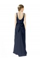 Sleeveless Scoop Neck Open Back Soft Chiffon A-Line Bridesmaid Dress Brighton