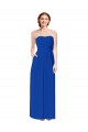 Sleeveless Sweetheart Open Back Soft Chiffon Sheath Bridesmaid Dress Brighton