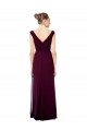 Sleeveless Off the Shoulder Open Back Soft Chiffon A-Line Bridesmaid Dresses Brighton