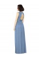 Sleeveless Bateau Neck Open Back Soft Chiffon A-Line Bridesmaid Dress Brighton