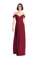 Sleeveless Off the Shoulder Soft Chiffon A-Line Bridesmaid Dresses Brighton