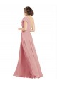 Sleeveless Bliss Pink One Shoulder Chiffon A-Line Bridesmaid Dress / Evening Dress Brighton