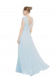 Sleeveless Sea Glass V-Neck Soft Chiffon A-Line Bridesmaid Dress Brighton