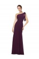 Sleeveless One Shoulder Soft Chiffon A-Line Bridesmaid Dresses Brighton