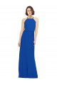 Sleeveless Jewel Neck Soft Chiffon A-Line Bridal Party Dress Brighton