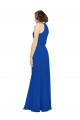 Sleeveless Jewel Neck Soft Chiffon A-Line Bridal Party Dress Brighton