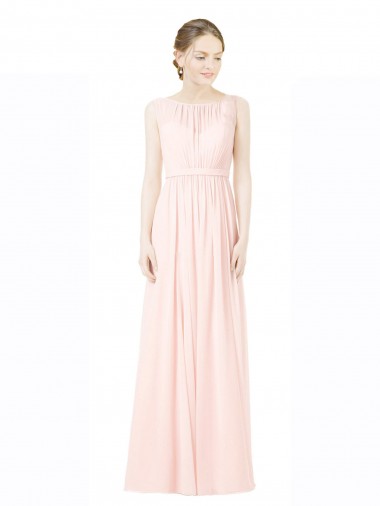 Sleeveless Sweetheart V-Back Soft Chiffon A-Line Bridesmaid Dress Brighton