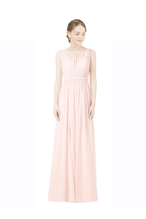 Sleeveless Sweetheart V-Back Soft Chiffon A-Line Bridesmaid Dress Brighton
