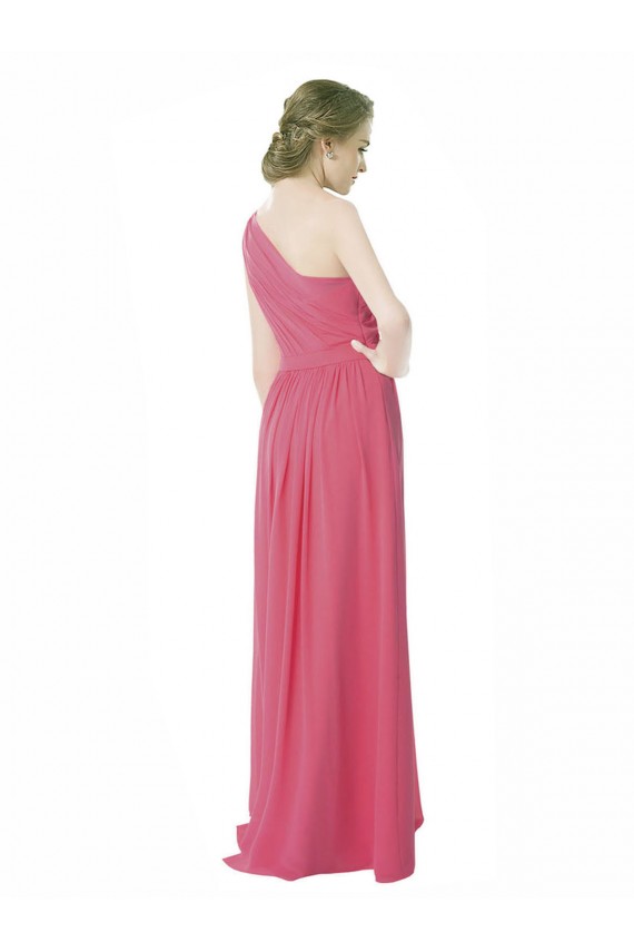 Sleeveless Mint Green One Shoulder Soft Chiffon A-Line Bridesmaid Dress Brighton