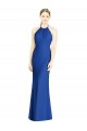 Sleeveless Halter Neck Criss Cross Back Soft Chiffon Trumpet Bridesmaid Dress Brighton