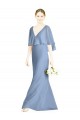Sleeveless V-Neck Soft Chiffon Trumpet Bridesmaid Dress Brighton