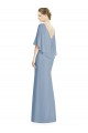 Sleeveless V-Neck Soft Chiffon Trumpet Bridesmaid Dress Brighton