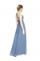 Sleeveless Halter Neck Chiffon A-Line Wedding Party Dress Brighton