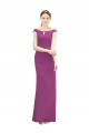 Sleeveless Boat Neck Soft Chiffon Mermaid Bridesmaid Dress Brighton