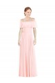 Sleeveless Off the Shoulder Soft Chiffon A-Line Formal Bridesmaid Dress Brighton
