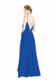 Sleeveless Spaghetti Straps Open Back Luxe Chiffon A-Line Bridesmaid Dress Brighton