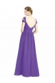 Cap Sleeves Off the Shoulder Open Back Soft Chiffon A-Line Bridesmaid Dress Brighton