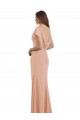 Sleeveless Boat Neck Low Back Soft Chiffon Mermaid Prom Dress / Bridesmaid Dress Brighton