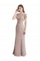Cap Sleeves Scoop Neck Soft Chiffon & Lace Mermaid Formal Dress / Bridesmaid Dress Brighton