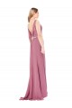 Sleeveless Sweetheart Low Back Soft Chiffon Sheath Prom Dress / Bridesmaid Dress Brighton
