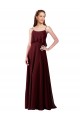 Sleeveless Spaghetti Straps Chiffon A-Line Bridesmaid Gowns Brighton