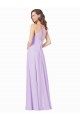 Sleeveless Lilac Spaghetti Straps Soft Chiffon A-Line Bridesmaid Gown Brighton