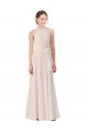 Sleeveless Bateau Neck Soft Chiffon A-Line Bridesmaid Dress Brighton