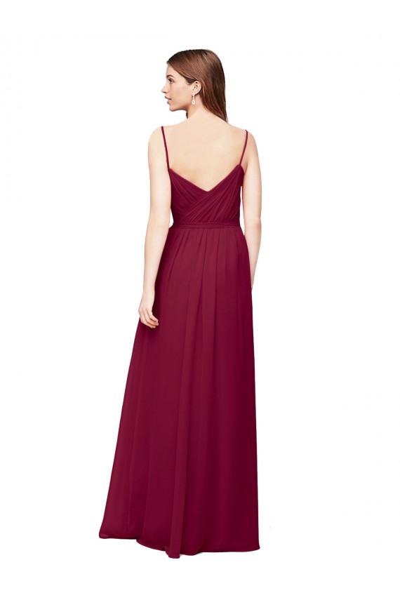 Sleeveless V-Neck Soft Chiffon A-Line Bridesmaid Dress / Formal Dress Brighton