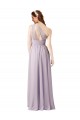 Sleeveless Grape One Shoulder Chiffon A-Line Bridesmaid Dress Brighton