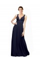 Sleeveless V-Neck Open Back Chiffon A-Line Wedding Guest Dress Brighton