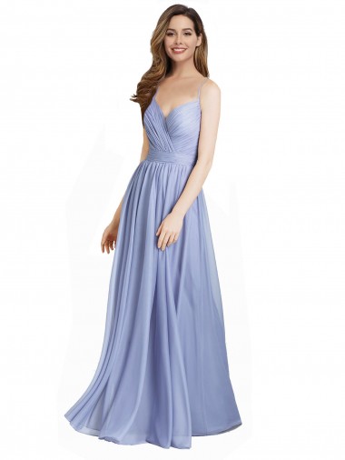Sleeveless Sweetheart Open Back Chiffon & Lace A-Line Bridesmaid Dress / Evening Dress Brighton