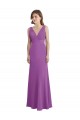 Sleeveless Dahlia V-Neck Low Back Soft Chiffon A-Line Bridesmaid Dress Brighton