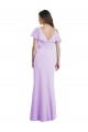 Cold Shoulder V-Neck V-Back Soft Chiffon A-Line Bridesmaid Dresses Brighton