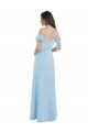 Cold Shoulder Spaghetti Straps Low Back Soft Chiffon A-Line Bridesmaid Dress Brighton