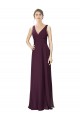 Sleeveless V-Neck Soft Chiffon & Lace A-Line Bridesmaid Gown Brighton